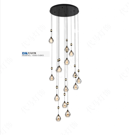Luxury Ceiling light 10090-15-BKS