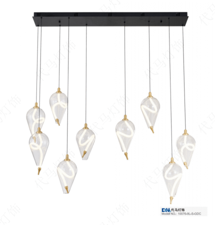 Luxury Ceiling light 10076-9L-S-GDC
