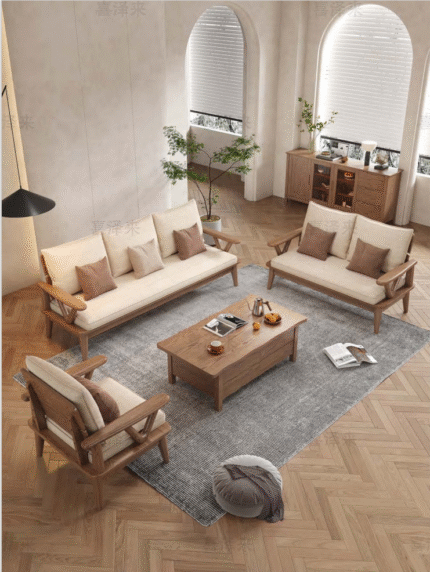 Wooden Sofa set S19