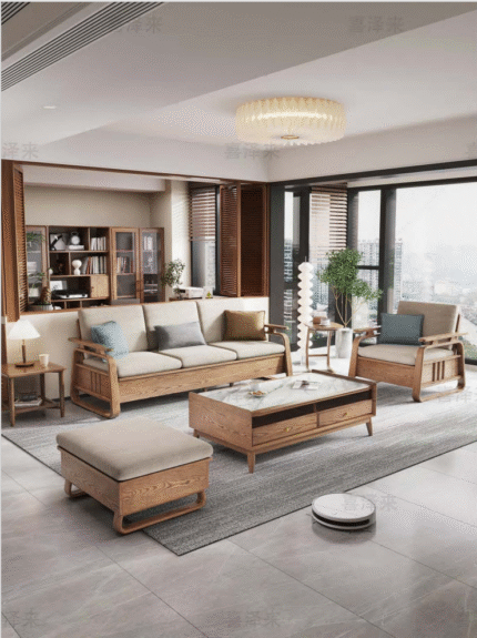 Wooden Sofa set S22