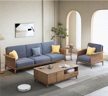 Wooden Sofa set S05- Ash wood Series